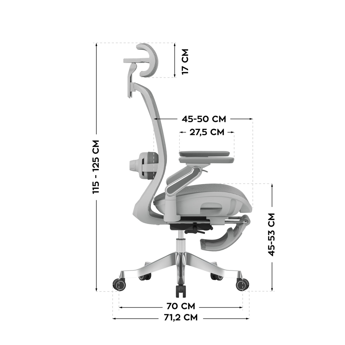 Ergonomischer Massagesessel Mark Adler Leadpro 8.7 Grey