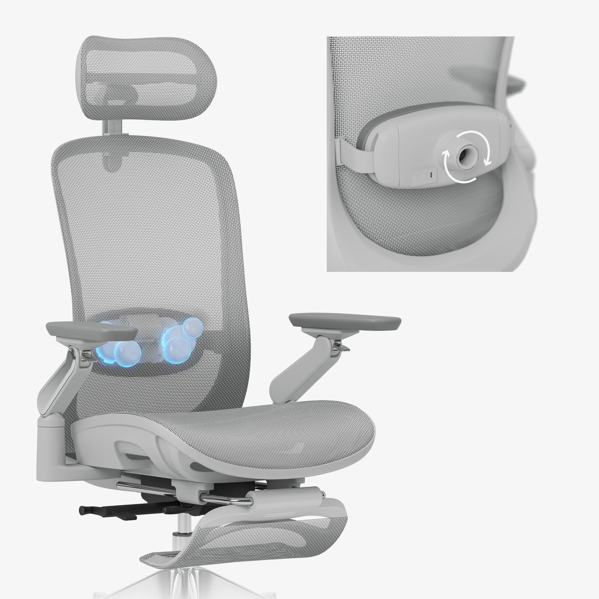 Ergonomischer Massagesessel Mark Adler Leadpro 8.7 Grey