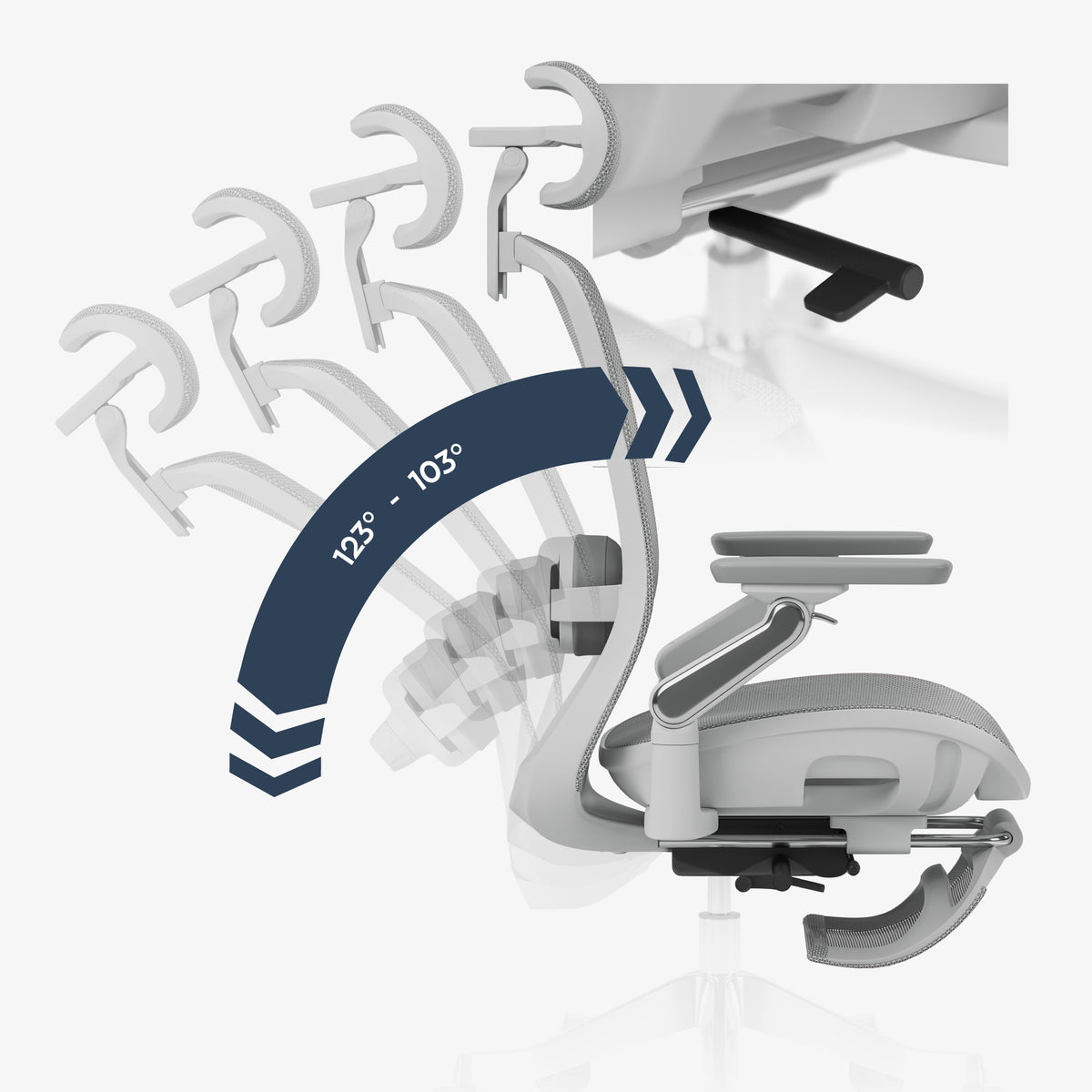 Ergonomischer Massagesessel Mark Adler Leadpro 8.7 Grey