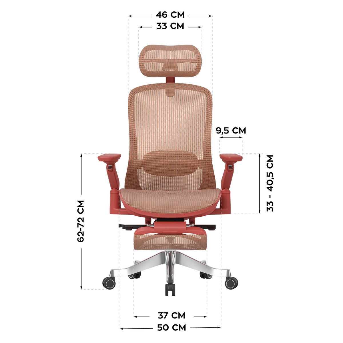 Ergonomischer Massagesessel Mark Adler Leadpro 8.7 Rot