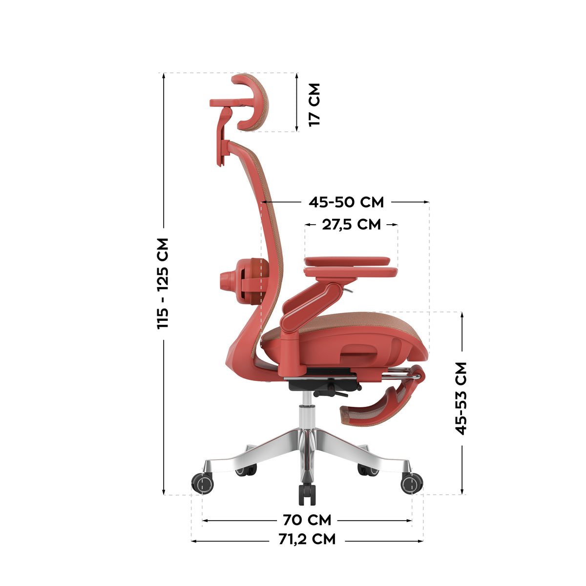 Ergonomischer Massagesessel Mark Adler Leadpro 8.7 Rot