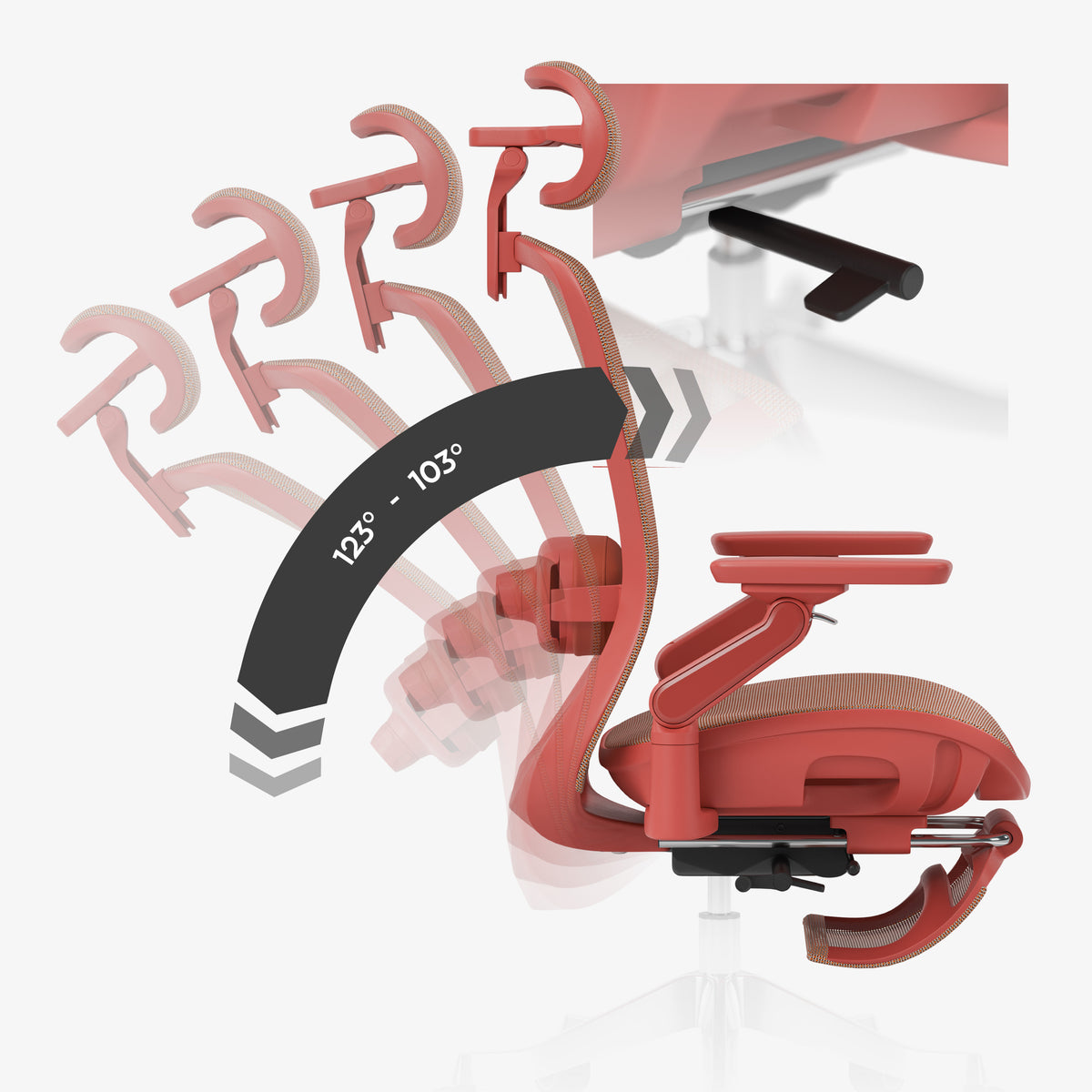 Ergonomischer Massagesessel Mark Adler Leadpro 8.7 Rot