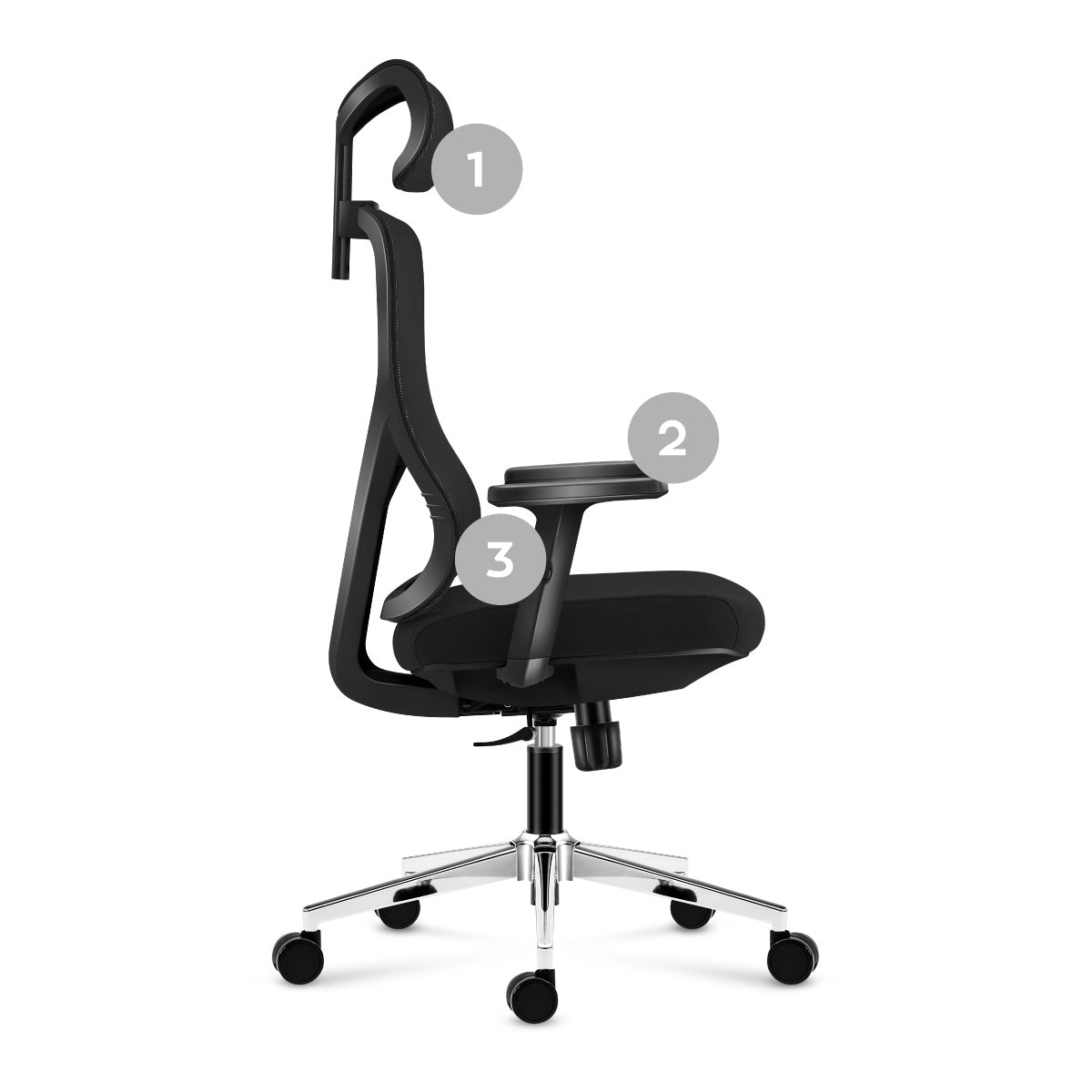 Ergonomischer Bürostuhl mit Einstellung