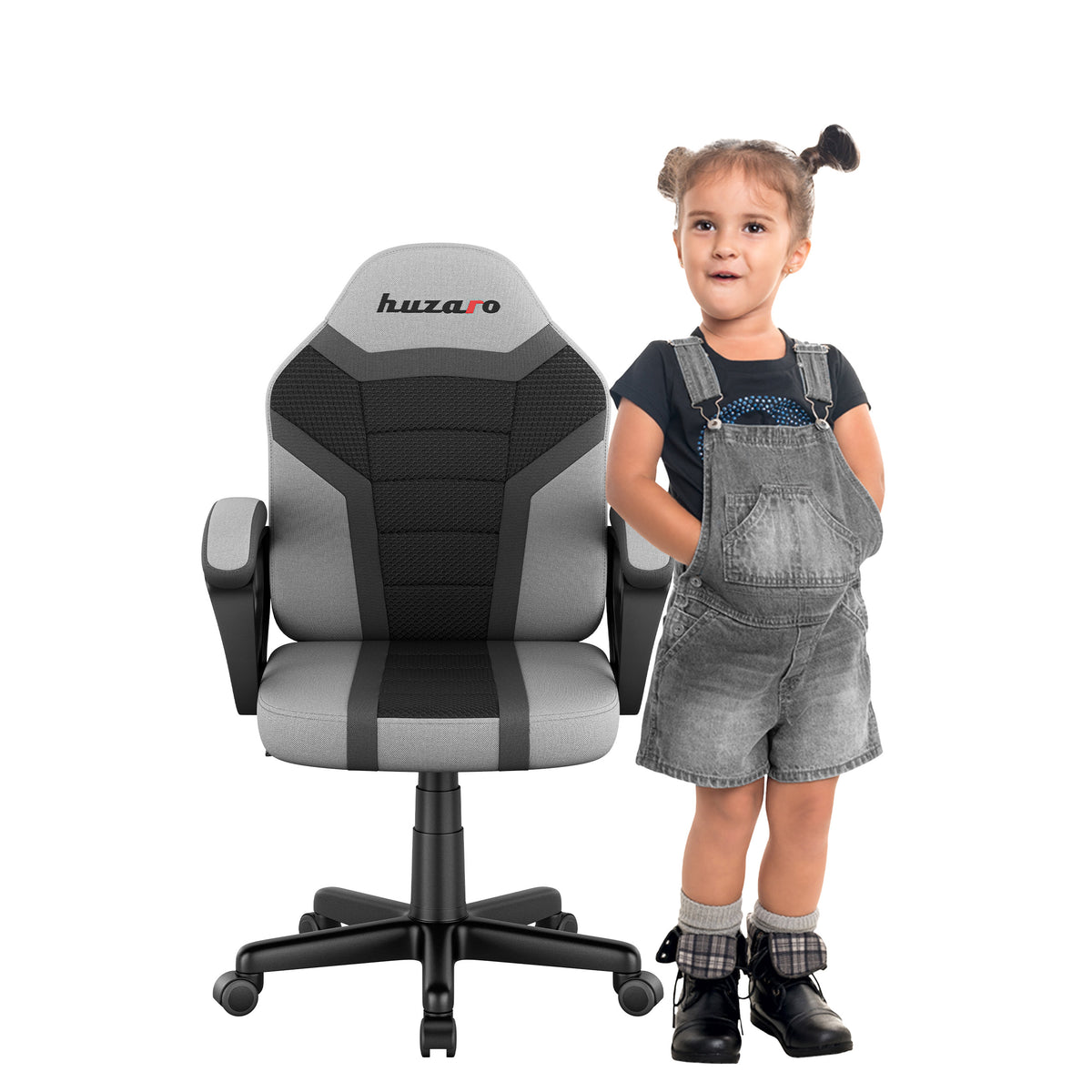 HUZARO RANGER 1.0 Grau Mesh Gaming-Stuhl für Kinder