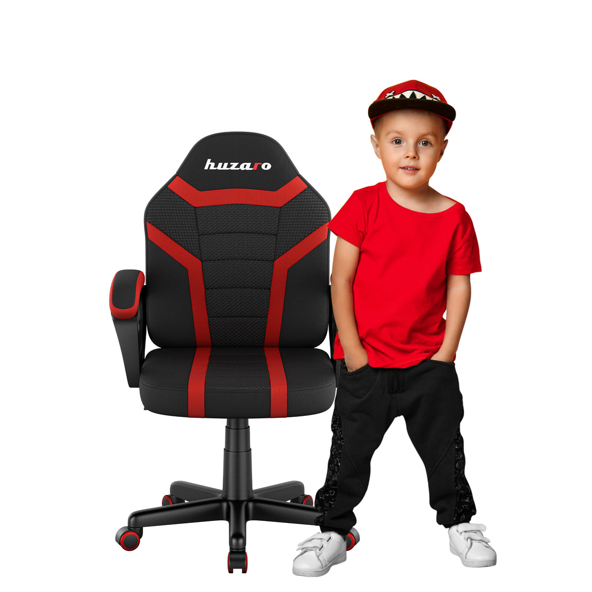 HUZARO RANGER 1.0 Rot Mesh Gaming-Stuhl für Kinder