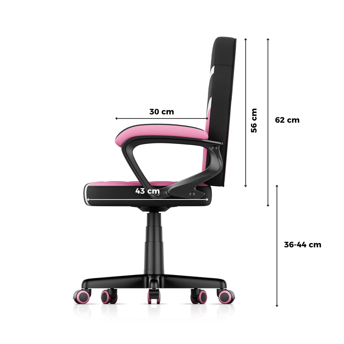 HUZARO RANGER 1.0 Rosa Mesh Gaming-Stuhl für Kinder
