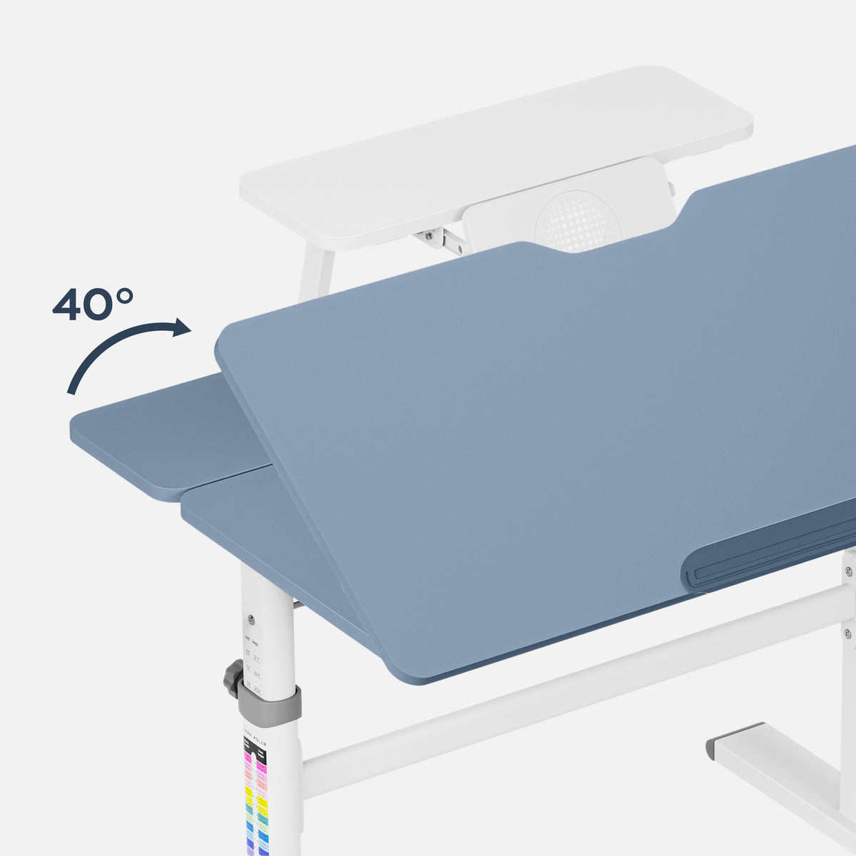 Höhenverstellbarer Kinderschreibtisch Mark Adler Study 3.7 Grey 90 cm
