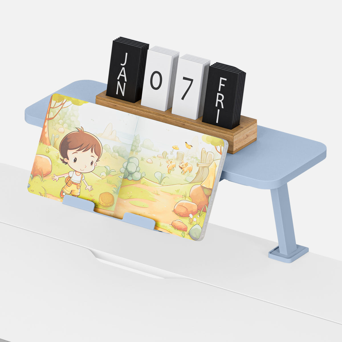 Höhenverstellbarer Kinderschreibtisch Mark Adler Study 3.7 Grey 90 cm