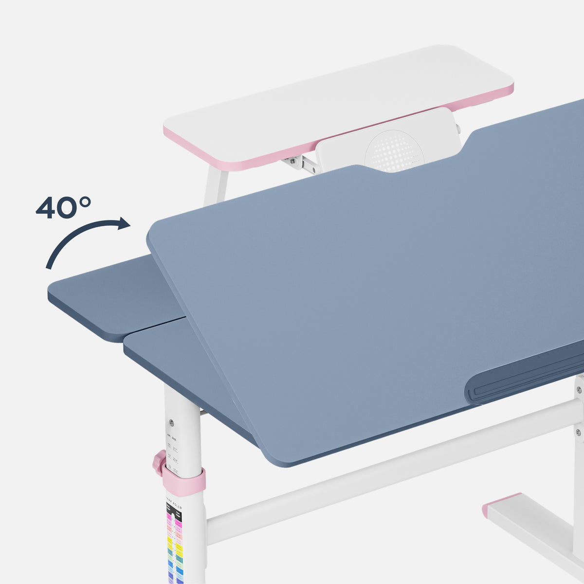 Höhenverstellbarer Kinderschreibtisch Mark Adler Study 3.7 Pink 90 cm