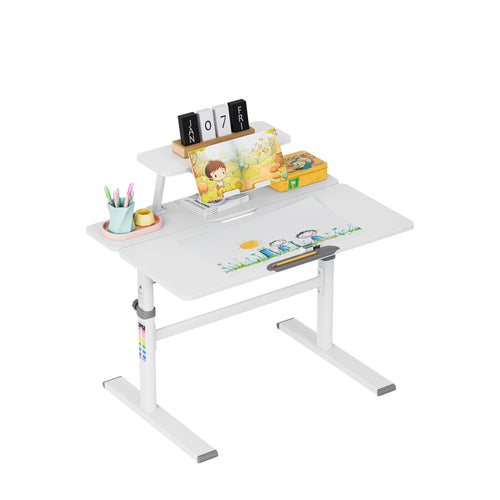Höhenverstellbarer Kinderschreibtisch Mark Adler Study 3.7 Grey 90 cm