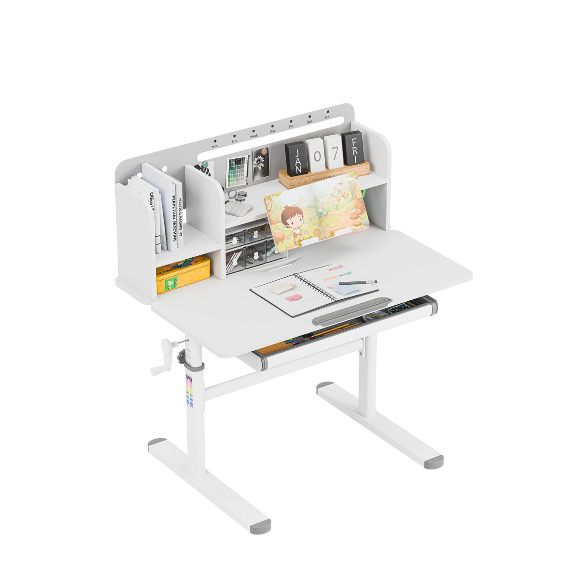Ergonomischer Kinderschreibtisch Mark Adler Study 5.0 Grey 90 cm