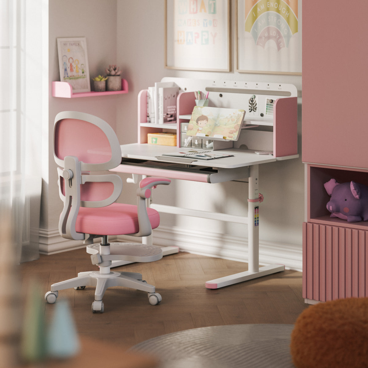 Kinderschreibtisch Mark Adler Study 5.7 Pink 100 cm