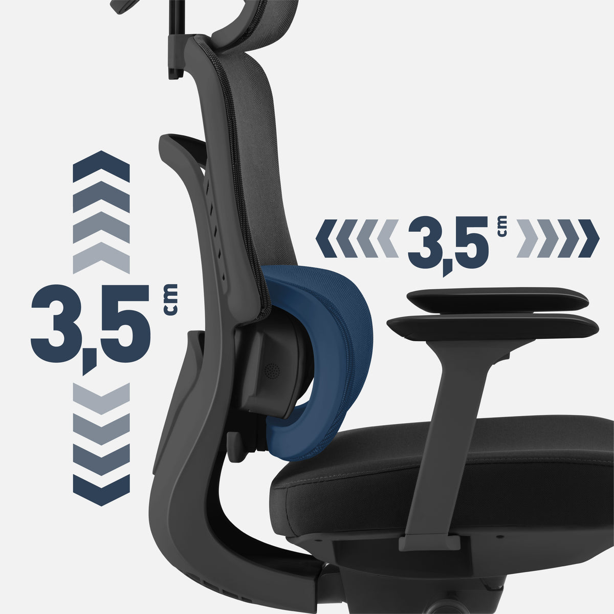 Bürostuhl mit Massagefunktion Mark Adler Visioner 6.1 Schwarz