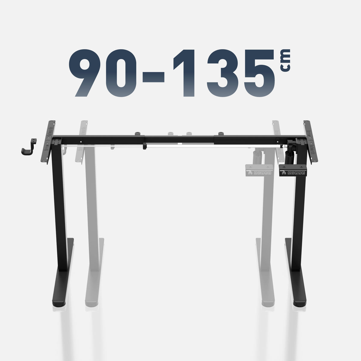 Elektrischer Schreibtischrahmen schwarz Mark Adler Xeno 1.7 Black